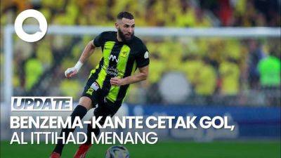 Karim Benzema - Video: Benzema-Kante Bantu Al Ittihad Libas Al Ettifaq 4-0 - sport.detik.com - Saudi Arabia