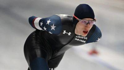 Speed skating-American Stolz claims fourth victory in Beijing
