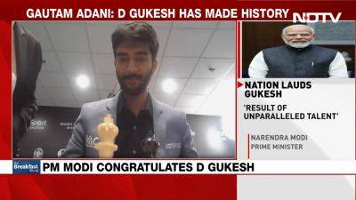 "Historic And Complete Surprise": Vishy Anand On Gukesh's Championship Title