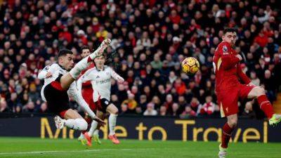 Harry Wilson - Harvey Elliott - Andy Robertson - Bernd Leno - Rodrigo Muniz - Luis Díaz - Cody Gakpo - Andreas Pereira - Late Jota goal for 10-man Liverpool salvages draw against Fulham - channelnewsasia.com