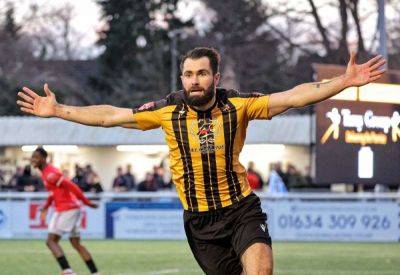 Craig Tucker - Gavin Hoyte - Folkestone Invicta - Medway Sport - Folkestone Invicta defender Gavin Hoyte on their 4-1 Isthmian Premier defeat at Chatham Town - kentonline.co.uk