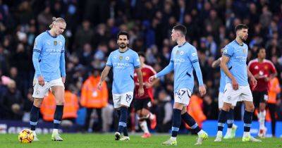 Ruben Dias - Marcus Rashford - Ruben Amorim - Alejandro Garnacho - Matheus Nunes - Ruben Dias reaction to Matheus Nunes madness highlights Man City weakness in Man United collapse - manchestereveningnews.co.uk