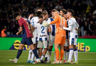 Leganes stun faltering La Liga leaders Barcelona