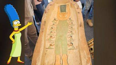 'Marge Simpson' painting discovered on ancient Egyptian tomb goes viral - euronews.com - Usa - Egypt - city Santa