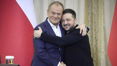 Polish Prime Minister Donald Tusk meet President Volodymyr Zelenskyy in surprise visit to Lviv