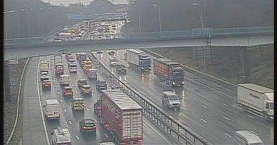 Traffic stopped on M66 and drivers face queues on THREE motorways
