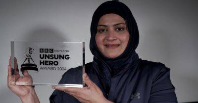 East Kilbride mum in tears as she wins BBC Unsung Hero Award