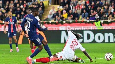 Dembele double helps PSG to 4-2 comeback win over Monaco