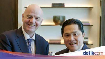 Laporan Erick Thohir ke Presiden FIFA soal Sepakbola Indonesia