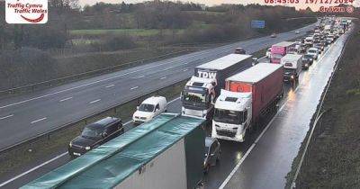Live M4 live updates as obstruction causes hour-long delays