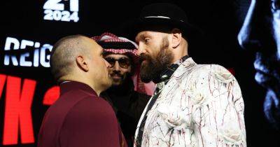 What happened as Tyson Fury and Oleksandr Usyk pulled apart amid heated pre-fight clash