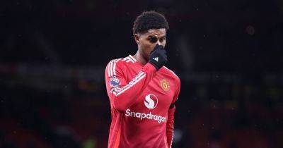 Man United away end make feelings clear with Marcus Rashford banner at Tottenham