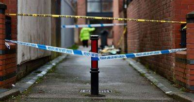 Gareth Davies - Two in hospital after horror double stabbing as police close off Manchester street - manchestereveningnews.co.uk - county Clayton