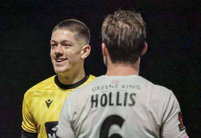 Maidstone United 4 Farnborough 0: Teenage goalkeeper Lenny Holden makes National League South debut as a striker as Stones thrash Boro