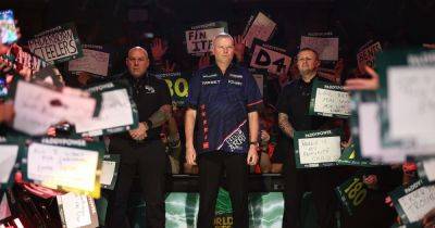 Raymond van Barneveld suffers Ally Pally walk on malfunction as Dutchman has his tune changed on way to the oche