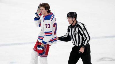 Rangers' Rempe suspended 8 games for hit on Stars' Heiskanen - ESPN