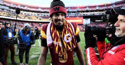 Aaron Rodgers - Jonathan Taylor - Jalen Hurts - Jayden Daniels - Jayden Daniels inspires Washington win to end Philadelphia Eagles streak - breakingnews.ie - Washington - county Eagle - Los Angeles - state Arizona - county Brown - county Cleveland - state Tennessee