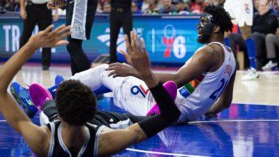Joel Embiid - Kyle Lowry - Nick Nurse - 76ers' Joel Embiid ejected in chaotic opening half vs. Spurs - ESPN - espn.com - France - county Wells