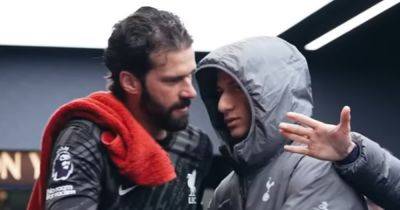 Tottenham ace waited in tunnel for Liverpool goalie Alisson as unseen moment emerges