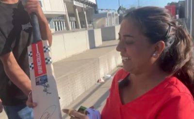 Watch: Female Fan Gets Creative For Rohit Sharma's Autograph, Ties Bat With Rope And Throws It