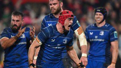 Leo Cullen - Josh Van - Luke Macgrath - Caelan Doris - Jacques Nienaber - Jack Boyle - Gavin Coombes - Leinster Rugby - Ian Costello - Tom Ahern - Sam Prendergast - Leinster out-muscle Munster at Thomond Park to maintain winning start - rte.ie