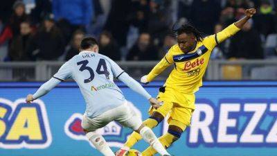 Atalanta's winning streak ends in 1-1 draw at Lazio
