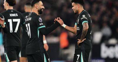 Aaron Wan-Bissaka - Mohamed Salah - Virgil Van-Dijk - West Ham - Diogo Jota - London Stadium - Lucas Paquetá - Emerson Palmieri - Jarrod Bowen - Alphonse Areola - Luis Díaz - Cody Gakpo - Trent Alexander-Arnold - Mohamed Salah shows his quality as Liverpool thump hapless West Ham - breakingnews.ie - Brazil - Egypt - Liverpool