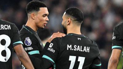 Mohamed Salah - Virgil Van-Dijk - West Ham - Julen Lopetegui - Alphonse Areola - Luis Díaz - Cody Gakpo - Arne Slot - Trent Alexander-Arnold - Arne Slot admits he cannot control future of Liverpool trio - rte.ie