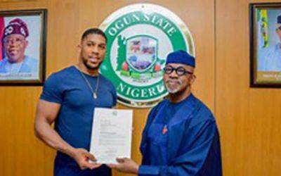 Anthony Joshua - Ogun to construct Anthony Joshua Indoor Boxing Ring, says Abiodun - guardian.ng