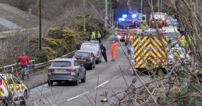 Serious accident closes Bridgend road in both directions: Live updates