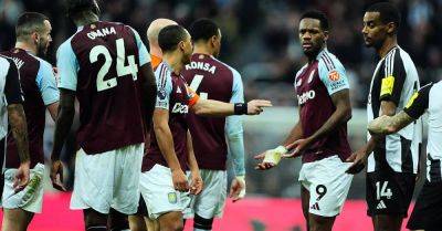 Aston Villa - Unai Emery - Fabian Schar - Jhon Duran - Aston Villa striker Jhon Duran charged by FA for red card reaction - breakingnews.ie - Colombia