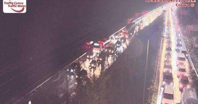 Live M4 updates as three vehicle crash causing severe delays