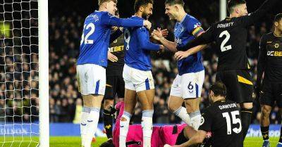 James Tarkowski - Sean Dyche - Goodison Park - Craig Dawson - Ashley Young - Dominic Calvert-Lewin - Orel Mangala - Gary Oneil - Everton find scoring touch to hammer Wolves and pile pressure on Gary O’Neil - breakingnews.ie