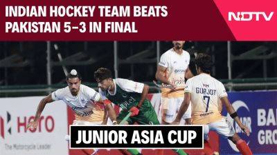 Indian Hockey Team Beats Pakistan 5-3 In Final Of Men's Junior Asia Cup