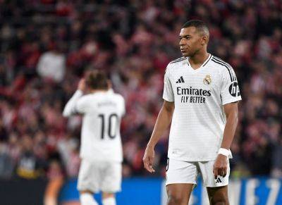 Carlo Ancelotti - Jude Bellingham - Kylian Mbappe - Aurelien Tchouameni - Gorka Guruzeta - Mbappe admits penalty miss ‘big mistake’ as Bilbao beat Real Madrid - guardian.ng - France - Italy