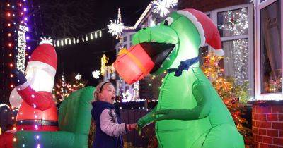 "It's like Blackpool Illuminations here": Life on Greater Manchester’s most festive street - manchestereveningnews.co.uk - city Santa