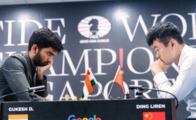 Ding Liren - Peace - World Chess Championship: D Gukesh Plays Out Easy Draw, Scores Remain Tied - sports.ndtv.com - China - India - Singapore