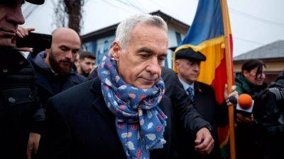 Romania's far-right Georgescu denounces cancelled vote outside closed polling station - euronews.com - Russia - Romania