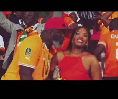 AFCON 2023: Ivorian fan with female in viral video apologises to wife, children