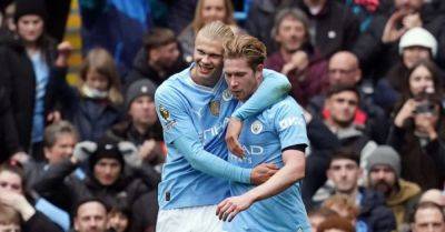 Erling Haaland scores twice as Manchester City beat Everton