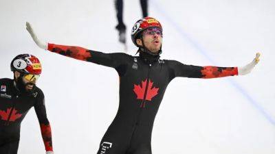 Canada's William Dandjinou golden again at World Cup short track event in Germany