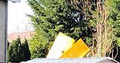 Picture shows small plane crashed into garden as pilot airlifted to hospital - manchestereveningnews.co.uk