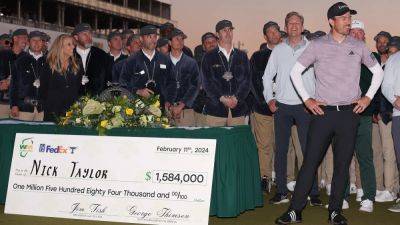 Lowry slumps to final round 76 as Taylor wins Phoenix Open play-off