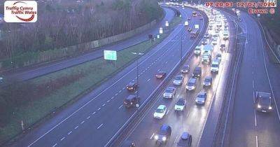 Live updates as M4 crash causes 12 miles of queues around Newport