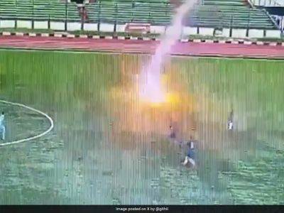 Footballer Dies After Getting Hit By Lightning In Indonesia. Terrifying Video Goes Viral