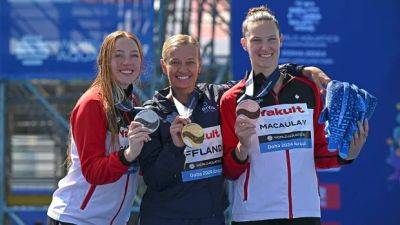 Canadians Carlson, Macaulay win high dive medals at World Aquatics Championships