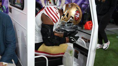 Mics catch reactions to 49ers star's Achilles injury during Super Bowl