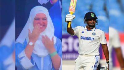 Rohit Sharma - Anil Kumble - Watch: Heartwarming Reaction Of Sarfaraz Khan's Wife On Debutant's Test Fifty vs England Goes Viral - sports.ndtv.com - India