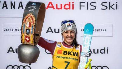 Austria's Stephanie Venier wins women's World Cup super-G for 1st time