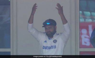Zak Crawley - Rohit Sharma - Yashasvi Jaiswal - Watch: Rohit Sharma Left Fuming Over 'Declaration Confusion' In Rajkot Test, Players Asked To Return - sports.ndtv.com - India